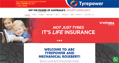 Desktop Screenshot of abctyrepower.com.au